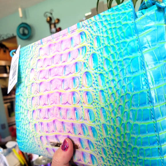 Brahmin cotton candy ombre Melbourne hillary crossbody NWT - Picture 3 of 15